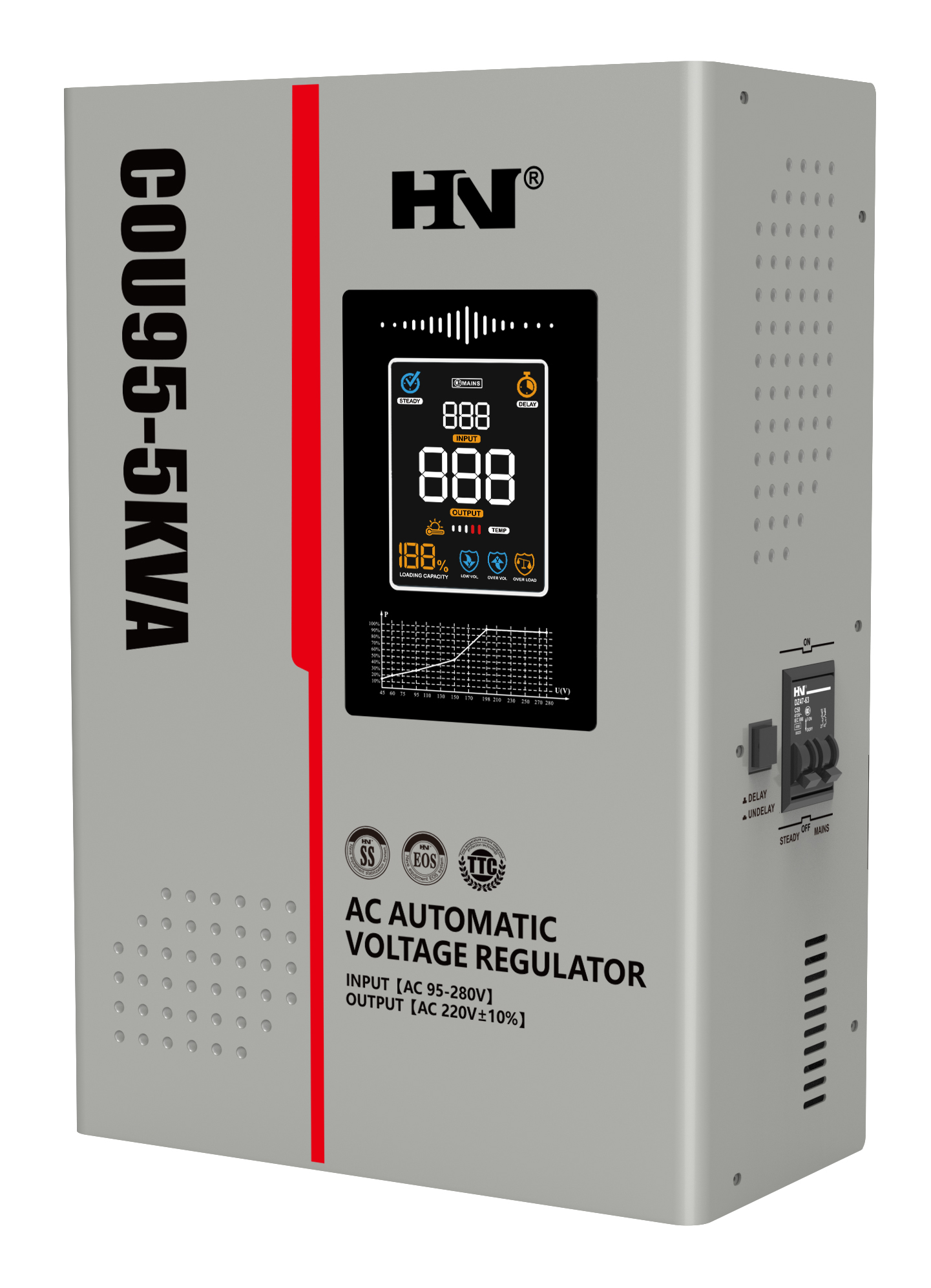 UVC-3000VA Relay Ac Voltage Regulator